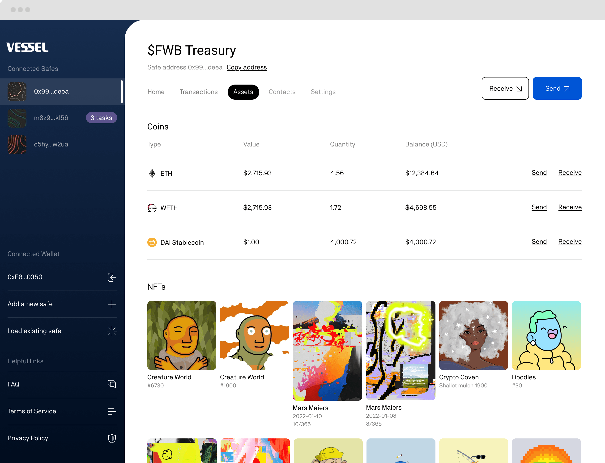Dapper Labs - Vessel Web Assets